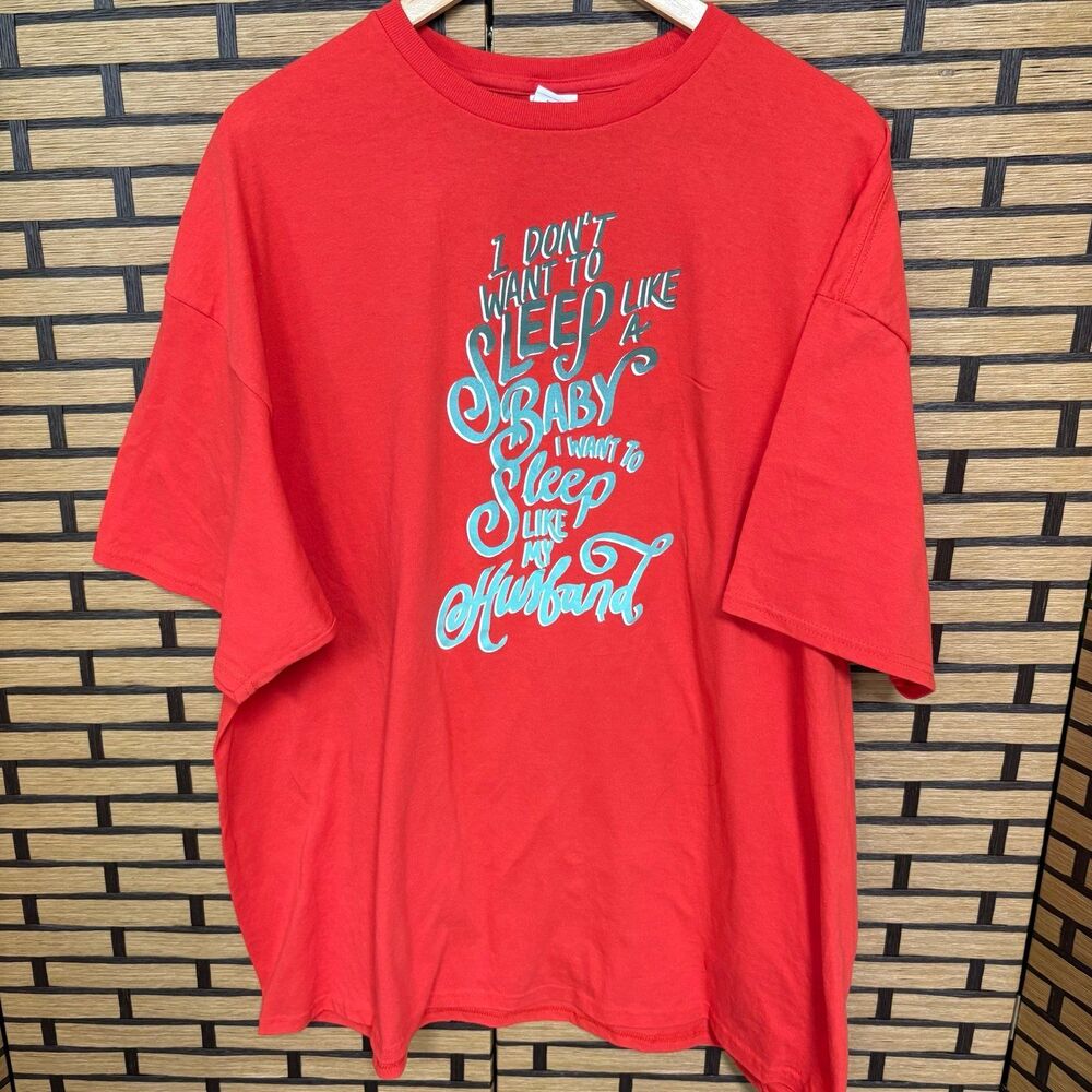 Red Sleep Like My Husband Tee‎ Size 3X